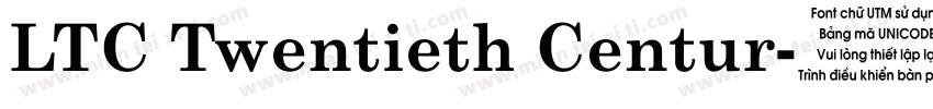 LTC Twentieth Centur字体转换